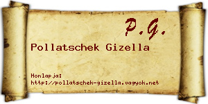 Pollatschek Gizella névjegykártya