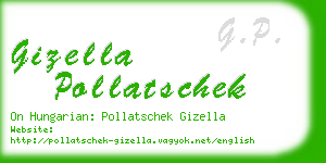 gizella pollatschek business card